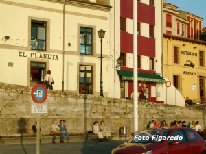 Cuesta del Cholo en Cimadevilla. Foto Figaredo, Gijón