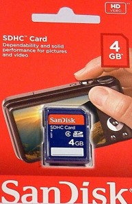 descatalogada tarjeta de memoria con 4Gb. Foto Figaredo, Gijón